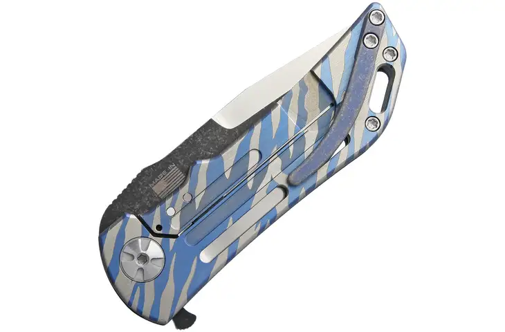 Darrel Ralph Dominator CF Tiger Bowie Folding Knife - view 2